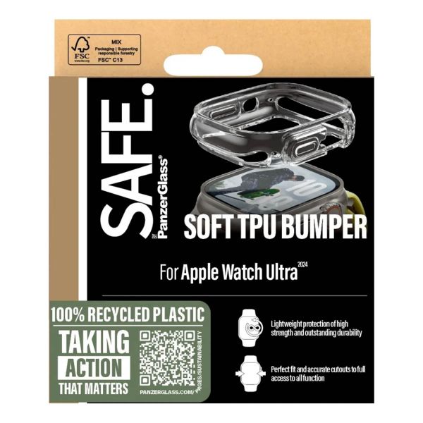 SAFE by PanzerGlass Bumper Apple Watch 7-9 / SE 2024 - 41 mm - Transparant