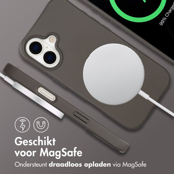 imoshion Color Backcover met afneembaar koord met MagSafe Apple iPhone 17 - Black Coffee