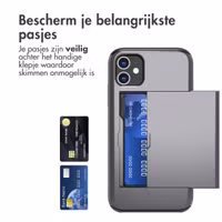 imoshion Backcover met pasjeshouder Apple iPhone 11 - Grijs