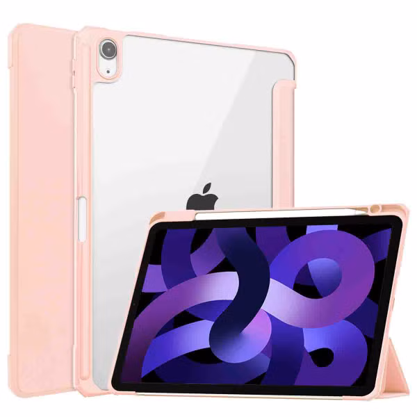 imoshion Trifold Hardcase Bookcase Apple iPad Air 11 inch (2025) M3 / (2024) M2 / Air 5 (2022) / Air 4 (2020) - Roze