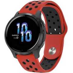 imoshion Siliconen sport bandje - Universeel 22 mm aansluiting - Rood / Zwart