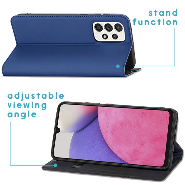 imoshion Slim Folio Bookcase Samsung Galaxy A33 - Donkerblauw