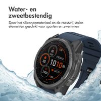 imoshion QuickFit® Stripe Siliconenbandje Garmin Watch | 26 mm aansluiting - Donkerblauw