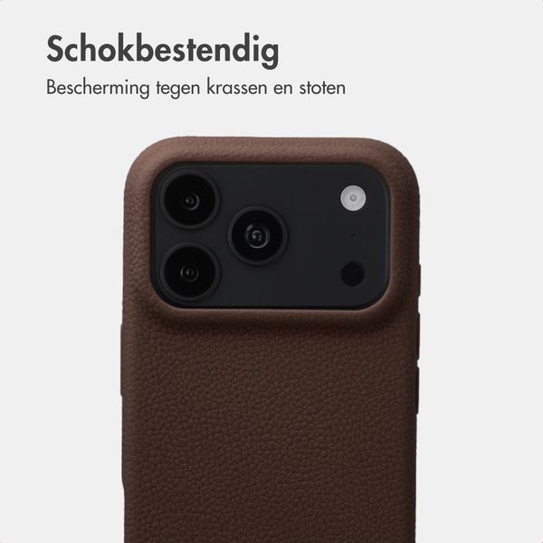 imoshion Texture Backcover Apple iPhone 18 Pro Max / 17 Pro Max - Donkerbruin