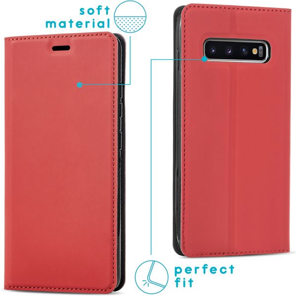imoshion Slim Folio Bookcase Samsung Galaxy S10 - Rood