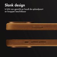 Accezz Vintage Leather Magsafe Backcover Apple iPhone 16 Pro Max - Tabacco Cognac