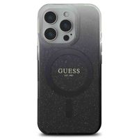 Guess MagSafe IML Glitter Gradient Case iPhone 16 Pro - Black