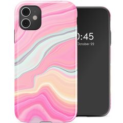 Selencia Vivid Tough Backcover iPhone 11 - Pastel Lipstick Marble