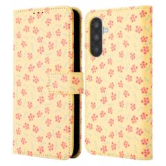 imoshion Design Bookcase Samsung Galaxy A56 - Sunny Yellow Petite Flowers