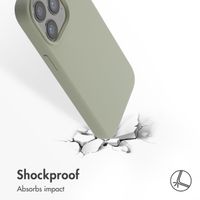 Accezz Liquid Silicone Back Cover with MagSafe Apple iPhone 13 Pro - Cooper Green