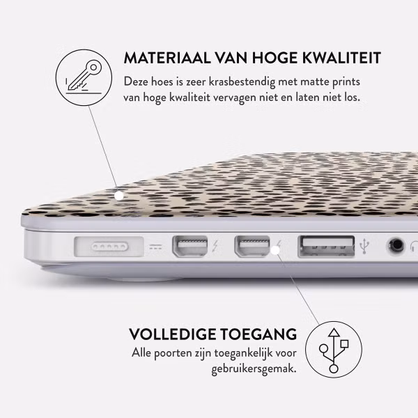 Burga Hardshell Cover Apple MacBook Air 13 inch (2022 / 2024 M3 chip / 2025 M4 chip) - Almond Latte