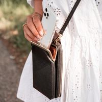 imoshion Vegan Lederen Telefoontasje Crossbody - Zwart