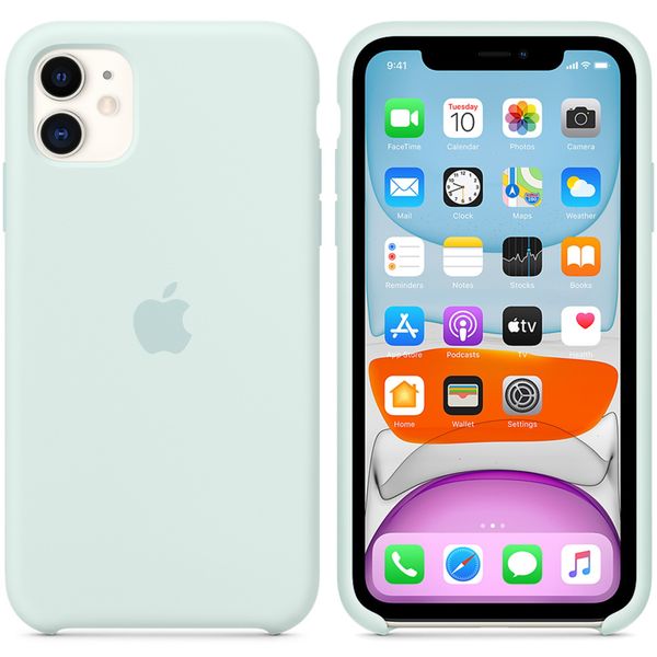 Apple Silicone Backcover iPhone 11 - Seafoam