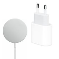Apple Originele USB-C Power Adapter 20W + Originele MagSafe Oplader 25W - 2 meter - Wit