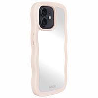 Holdit Wavy Case iPhone 12/12 Pro - Light Beige / Mirror