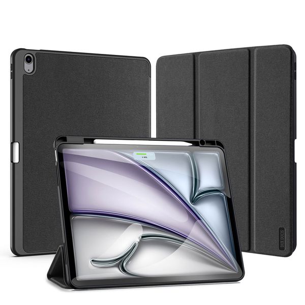 Dux Ducis Domo Bookcase iPad Air 13 inch (2025) M3 / (2024) M2 - Zwart