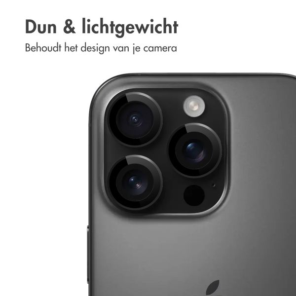 imoshion 2 Pack Camera lens protector Apple iPhone 16 Pro / 16 Pro Max - Zwart / Titanium