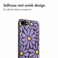 imoshion  Design hoesje iPhone SE (2022 / 2020) / 8 / 7 - Tropical Violet Flowers Connect