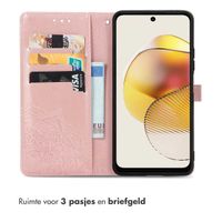 imoshion Mandala Bookcase Motorola Moto G73 - Rosé Goud