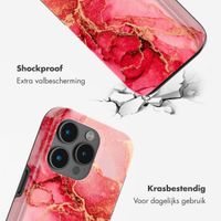 Selencia Vivid Tough Backcover met MagSafe iPhone 15 Pro Max - Rosy Marble