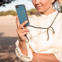 imoshion Design hoesje met koord iPhone 11 - Grafisch Koper - Blauw