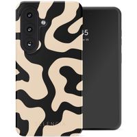 Selencia Vivid Backcover met MagSafe Samsung Galaxy S26 Plus - Art Wave Black