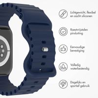 imoshion Athletic siliconenbandje Apple Watch Series 1 t/m 9 / SE (38/40/41 mm) | Series 10 / 11 (42 mm) - Donkerblauw