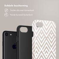 Selencia Vivid Tough Backcover iPhone SE (2022 / 2020) / 8 / 7 - Beige Zigzag