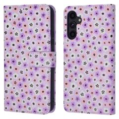 imoshion Design Bookcase Samsung Galaxy A34 (5G) - Purple Flowers