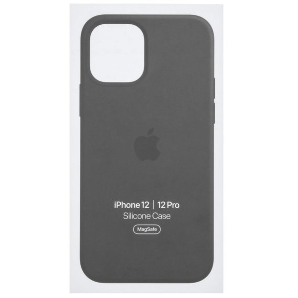 Apple Silicone Backcover MagSafe Apple iPhone 12 (Pro) - Black
