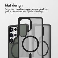 Accezz Rugged Frosted MagSafe Backcover Samsung Galaxy S25 Ultra - Zwart