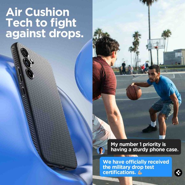 Spigen Liquid Air™ Backcover Samsung Galaxy A54 (5G) - Zwart