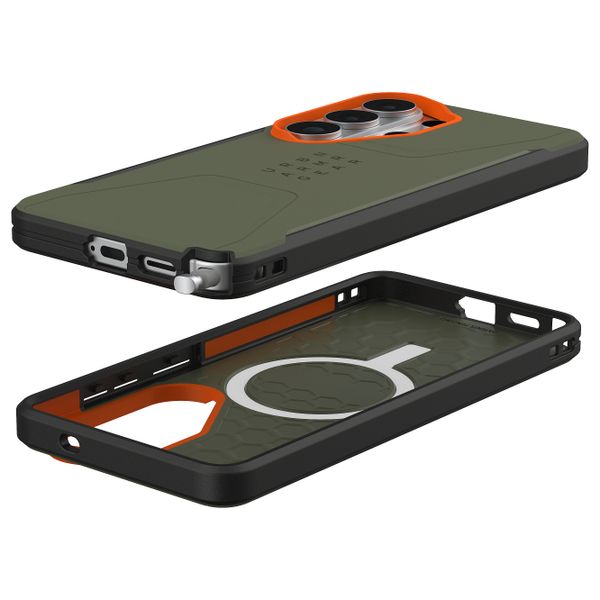 UAG Civilian Backcover MagSafe Samsung Galaxy S26 Ultra - Olive Drab / Orange