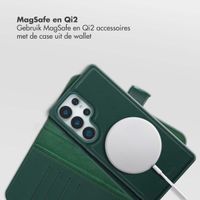 Selencia Olyn Uitneembare Bookcase met MagSafe Samsung Galaxy S25 Ultra - Groen