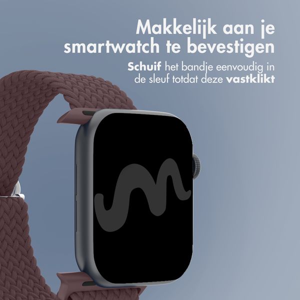 imoshion Nylon geweven bandje Apple Watch | 38/40/41/42 mm - Burgundy