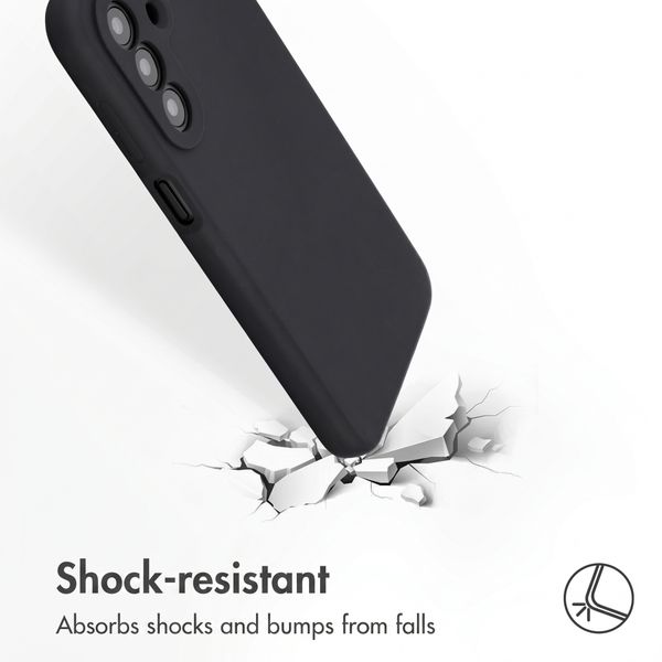 Accezz Liquid Silicone Back Cover Samsung Galaxy A27 (5G) - Black