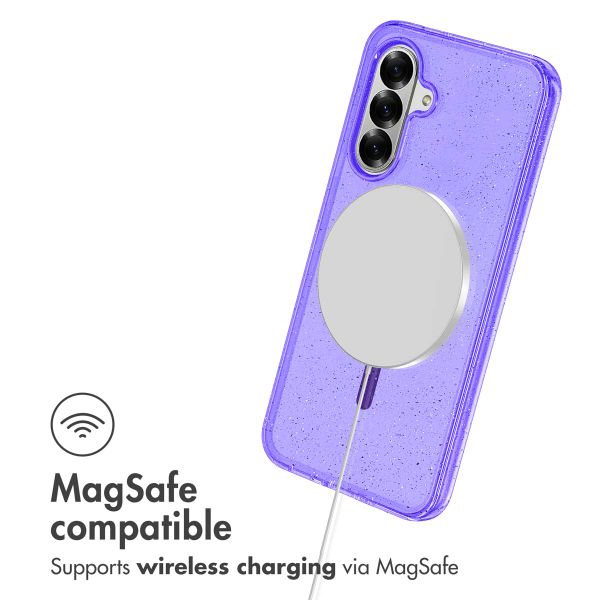 imoshion Sparkle Backcover met MagSafe Samsung Galaxy A56 - Glitter Paars