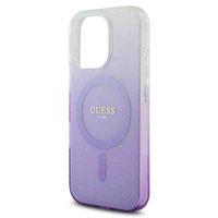 Guess MagSafe IML Glitter Gradient Case iPhone 16 Pro - Purple