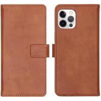 imoshion Luxe Bookcase Apple iPhone 12 (Pro) - Bruin