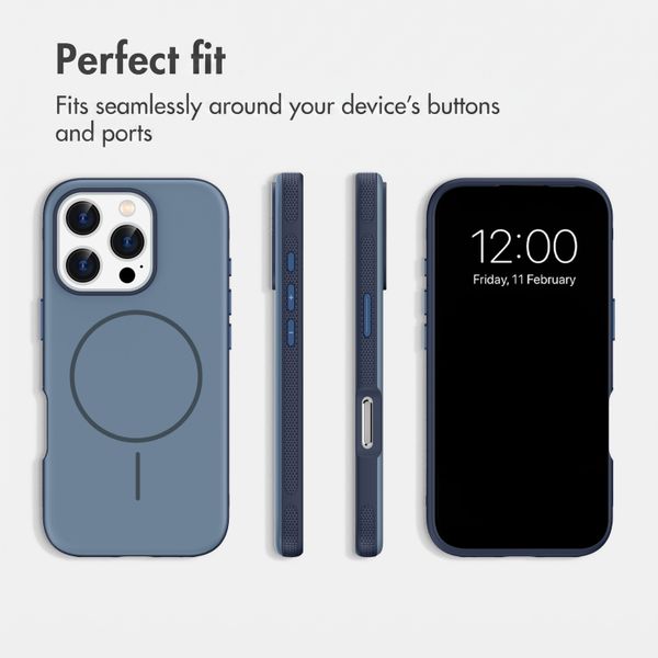 imoshion Colour Back Cover with Thin MagSafe Ring Apple iPhone 16 Pro - Dark Blue