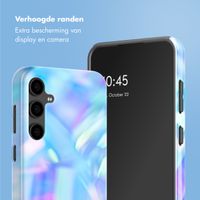 Selencia Vivid Tough Backcover Samsung Galaxy S24 FE - Holographic Blue Dream