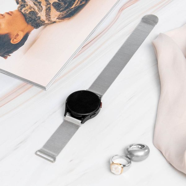 imoshion Milanees magnetisch bandje Fitbit Inspire - Maat S - Zilver