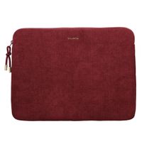 Selencia Corduroy Laptop hoes 15-16 inch - Laptopsleeve - Deep Burgundy