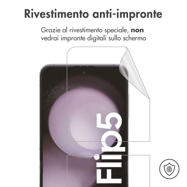 imoshion Screenprotector Folie 3 pack Samsung Galaxy Z Flip 5 / 6 / 7 FE