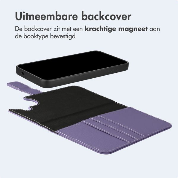 imoshion Uitneembare 2-in-1 Luxe Bookcase Samsung Galaxy S24 FE - Paars