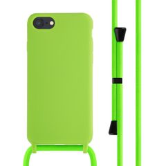 imoshion Siliconen hoesje met koord Apple iPhone SE (2022 / 2020) / 8 / 7 - Fluor Groen