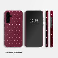 Selencia Vivid Backcover Samsung Galaxy S25 FE - Happy Dots Burgundy
