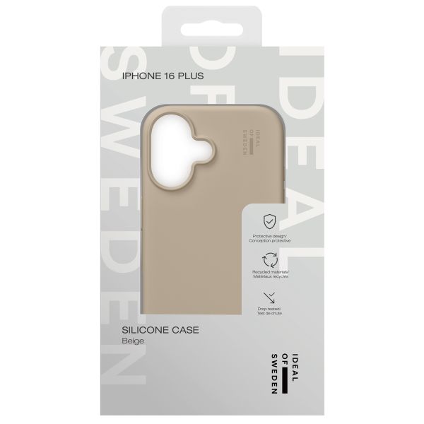 iDeal of Sweden Silicone Case iPhone 16 Plus - Beige