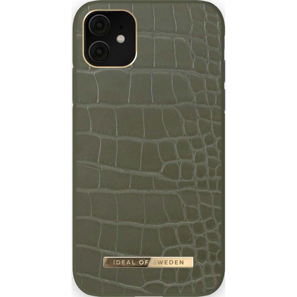 iDeal of Sweden Atelier Backcover iPhone 11 - Khaki Croco