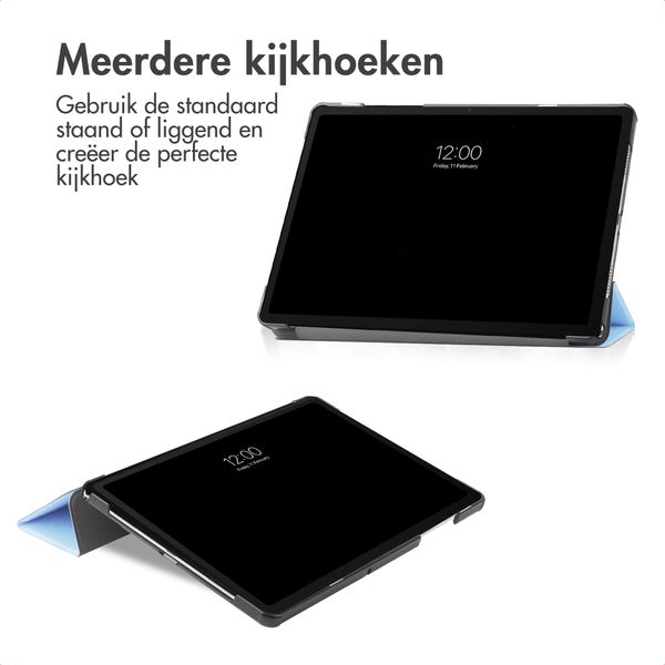 imoshion Trifold Bookcase Samsung Galaxy Tab A11 Plus / A9 Plus - Lichtblauw